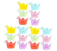 BESTYASH 18 Pollici Miniature Origami Crane Resin Figurines Glow in The Dark Luminous Mini Sculptures For Diy Aquariums Dollhouses Garden Decor Compact Artistic Micro Landscape