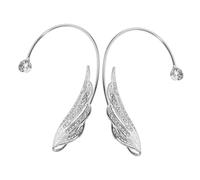 BESTYASH 1paio Orecchini Rutenio Con Strass Orecchini Eleganti e Delicati Per Orecchie Senza Piercing Accessori Di Moda Per Occasioni Formali e Informali Destra