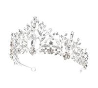 BESTYASH 1pezzi Corona alla Moda in Accessorio per Matrimonio Decorazione Elegante per Donne Tiara da Regina Copricapo Resistente e Pratico per Uso Prolungato