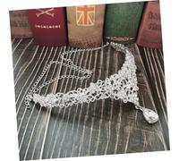 BESTYASH 1pezzi Frontalino Da Sposa in Pendente Da Matrimonio Gioielli Per Fronte Bianco Accessori Eleganti Per Acconciature e Feste