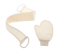 BESTYASH 1set Guanto Da Bagno e Cintura Esfoliante Set Per Donna Accessori Doccia Leggeri e Portatili Esfoliazione Profonda Per Liscia e Pulita Per Casa e Viaggi