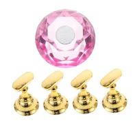 BESTYASH 1set Supporti Per Unghie Portatip Per Pratica e Presentazione Nail Art Con Base Magnetica Per Tecniche Di Unghie e Saloni Di Bellezza