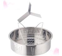 BESTYASH 1Set Vaporiera Ecologica Acciaio Inossidabile con per Elettrica Separatore per Alimenti Facile da Usare e