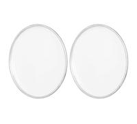 BESTYASH 2 Pelli per Tamburi a Percussione da 6 Pollici, Coperture per Batteria in Pellicola di Poliestere Bianca, Piccoli Accessori per Tamburi per Esercizi e Pratica Drum Pad, Facili