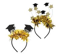 BESTYASH 2 Pezzi 2021 fascia per cappello da dottore clown Accessori per di laurea cerchietti fascia per la laurea decorazioni per di laurea tessuto non tessuto