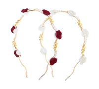 BESTYASH 2 Pezzi Accessori Di Bellezza Per Donna Nozze Bobby Di Moda Fasce Per Fermaglio Per Elegante Pizzo Accessori Per Per Fascia Da Sposa Perline Acrilico