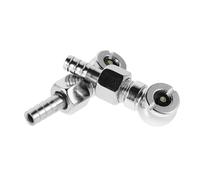 BESTYASH 2 Pezzi Adattatori Gonfiaggio Pneumatici Auto e Camion Ugelli Zinc Alloy con Attacco Rapido per Tubo Adattatori Piede Sferico per Compressore Aria