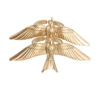 BESTYASH 2 Pezzi Anelli Apertura Simbolo della Pace in Acciaio Inossidabile Regolabili Design Vintage con Volanti Gioielli Personalizzati per Donna Adatti Eventi Quotidiani e Speciali