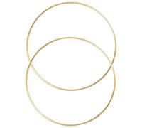 BESTYASH 2 Pezzi Cerchio in Metallo Color Oro per Acchiappasogni, Anello Saldato Chiuso Resistente senza Scolorimenti, per Progetti di Decorazione Domestica e Appendere Piante