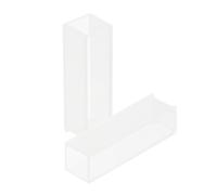 BESTYASH 2 pezzi Cuvette in Vetro Trasparente per Analisi Spettrale Uv-vis Strumento da Laboratorio per Letture Accurate per Chimica e Farmaceutica