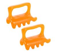 BESTYASH 2 Pezzi Guasha Tools Massaggiatore Manuale Portatile per Schiena e Collo Strumento per Punti Trigger Tensione Muscolare e Autotrattamento