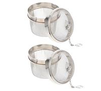 BESTYASH 2 pezzi Infusore Acciaio Inossidabile per Tè e Pulizia Gioielli Rete per Filtraggio Cucina Strainer Multifunzionale e Ufficio