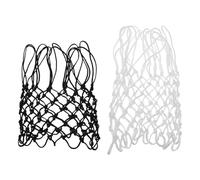 BESTYASH 2 Pezzi Rete da Basket in Nailon per Canestro Esterno 12 Anelli, Resistente All'acqua, Facile da Installare per Scuole e Canestri Residenziali, Sostituzione Rapida