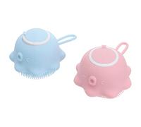 BESTYASH 2 Pezzi Spazzola Bagno per Massaggio e Profonda Strumento Antiscivolo per Doccia Sicuro per La Dei Colori Rosa e