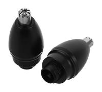 BESTYASH 2 Pezzi Testine di Ricambio per Rifinitore Naso Multifunzione in Plastica e Metallo Facile da Installare Accessori per Depilatore Naso