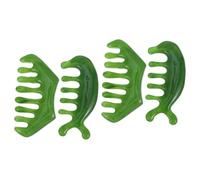 BESTYASH 2 Set Pettine Da Massaggio Forma Unto Largo Del Cuoio Capelluto Dente Pettine Per La Del Cuoio Capelluto Accessorio Per Massaggi Light Green 2 Pezzi*2