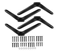 BESTYASH 2 set Supporto Tv da Montaggio con Viti per Schermi Piatto Base Stabile e Design Moderno per Camera da e Soggiorno