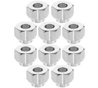 BESTYASH 20 Pezzi Distanziali Eccentrici per Stampante 3d in Acciaio Nichelato, Dadi Esagonali Scanalatura a V da 5 Mm, Colonna di Isolamento Eccentrica per Guida Lineare, Accessori