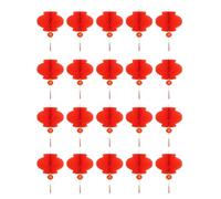 BESTYASH 20 Pezzi Lanterne a Nido d'Ape Pieghevoli Rosse Decorative | Plastica Film Ispessita, Impermeabili per Interno ed Esterno, Sacchetto Unico, Forma Elegante per Allestimenti