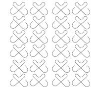 BESTYASH 200 Pezzi Ganci Appendichiavi in Metallo Flessibile Nero per Decorazioni Natalizie e Luci da Esterno Supporto Sicuro per Palline e Stringhe Luminose Riutilizzabili per Feste e