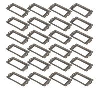 BESTYASH 24 Pezzi Porta Etichette in Ferro Vintage Verde per Cassetti e Scatole, Cornici Antiche Decorative Facili da Montare per Organizzazione