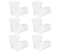 BESTYASH 24 Pezzi Set di Bicchierini da 15ml in Vetro Trasparente Riutilizzabili e Portatili per Cerimonie Religiose e Degustazioni, Accessori Eleganti per Feste e Cucina