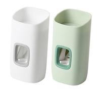 BESTYASH 2pezzi Dispenser Automatico Per Dentifricio Da Appendere Alla Parete Distributore Di Dentifricio Per Bagno in Plastica