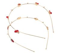 BESTYASH 2pezzi Fasce Capelli Frutta Fragola Cerchietti Donna Accessori Leggeri Eleganti Per Festa e Regalo