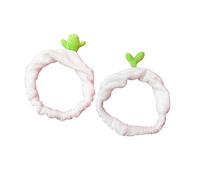 BESTYASH 2pezzi Fascia Per Plush Per Makeup e Lavaggio Viso Da Design Cactus e Fagiolino Comoda e Morbida Per Spa e Uso Quotidiano