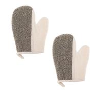 BESTYASH 2pezzi Guanti Doccia Esfolianti Per Spessi e Resistenti Per Pulizia e Comfort Per Scrub Della Schiena e Aree Difficili Raggiungere