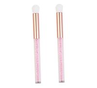 BESTYASH 2pezzi Pennelli Ombretti Pennello Applicatore per Ombretto Pennello per Trucco da Donna Pulisci Naso Strumento per Trucco Setole Morbide e Dense Impugnatura Comoda Tocco Delicato