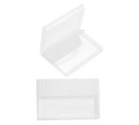 BESTYASH 2pezzi Scatola Portatile Per Punte Da Manicure Con Coperchio Antipolvere Organizer Professionale Per Strumenti Da Unghie Per Saloni e Uso Domestico