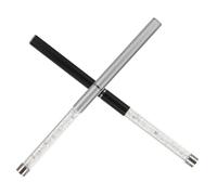 BESTYASH 2pezzi Spazzola Ciglia e Sopracciglia Con Manico Nero e Argento Scovolino Mascara Riutilizzabile Per Trucco Naturale e Viaggi Pettine Ergonomico Per Definire e Separare Ciglia e So