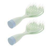 BESTYASH 2pezzi Spazzola Districante Autopulente Pettine Massaggiante Retrattile Per Tutti Tipi Design Compatto Per Umido e Asciutto