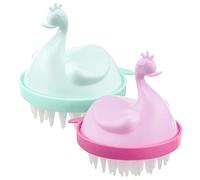 BESTYASH 2pezzi Spazzola Massaggiante Per Capelluto Da Spazzola Per Pulizia Dei Capelli Massaggia Delicatamente Capelluto Rimuove Le Cellule Morte Per Uso Sotto La Doccia