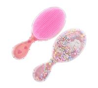BESTYASH 2pezzi Spazzola Per Da Bambina Design Trasparente Pettine Per Bagnati Spazzola Rosa Per Ragazzo Ragazza Piccoli Pettine Districante Per Per Bambine Cuscino Massaggiante