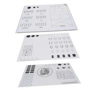 BESTYASH 3 Pezzi Cuscinetto per le unghie forma progetto UV Pratica tappetino per manicure lavabile tappetino per nail art tappetini per manicure in silicone Gel di silice bianca