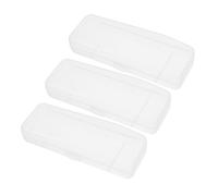 BESTYASH 3 pezzi Custodie Trasparenti per in Plastica Organizer Portatile per Viaggio e Casa Scatola Leggera e Resistente per Conservazione Lame Manuali