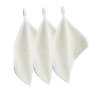 BESTYASH 3 Pezzi Panno per lavarsi a bolle adulti pulito facciale microfibra macchia telo da bagno in nylon asciugamano da bagno Beige