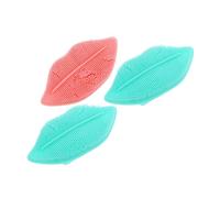 BESTYASH 3 Pezzi pennello per il viso macchia pennello esfoliante labbro pennello per la pulizia delle labbra mini Spazzola spazzole per la pulizia delle labbra Gel di silice Colore Casuale