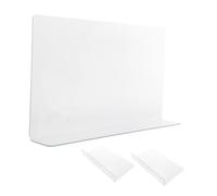 BESTYASH 3 Pezzi Protezione Anti-Schizzi per Doccia Bagno Protezione per Anti-Schizzi Rimovibile in PVC Trasparente