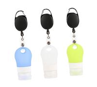BESTYASH 3 Pezzi Viaggio Silicone Portatili per Liquidi Contenitori Ricaricabili per Shampoo Lozioni e Saponi Accessori Pratici per e per Viaggi e