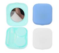 BESTYASH 3 set Contenitori Porta Compatti con e Pinzette Custodie Porta Piccole per Organizzazione e Conservazione Igienica