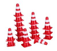 BESTYASH 30 pezzi Mini Coni Stradali in Plastica Robusta per Gioco Educativo Sicurezza e Simulazione Traffico Vivid per Decorazioni e Apprendimento Regole Stradali