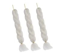 BESTYASH 3pezzi Extension Per Intrecciati Colorati Accessori Per Parrucche Sintetiche Alta Temperatura Leggeri e Confortevoli Per Stili Creativi