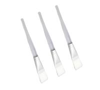 BESTYASH 3pezzi Pennello Per Maschera in Cristallo Trasparente Pennello Applicatore Per Manico Lungo Adatto Per Maschere Facciali Peeling e Sieri Bianco