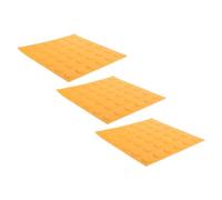 BESTYASH 3pezzi Piastrelle in Pvc Per Pavimentazione Cieca Antiscivolo Per Marciapiedi Tattili Per Percorsi Resistenti Alle Intemperie Adatte Vari Layout