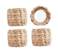BESTYASH 4 pezzi Anelli Portatovaglioli Intrecciati a Mano in Paglia Gatta Accessori Rustici per Decorazioni Tavola Feste Matrimonio e Cena Elegante