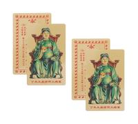 BESTYASH 4 Pezzi Carta Amuleto Tai sui Capra 2027 in Metallo per Auguri | Lega di Alluminio e Magnesio, Formato Tascabile, Design Propizio, per Festival di Primavera e Altare Domestico