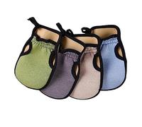 BESTYASH 4 Pezzi Guanto Esfoliante Bagno Scrub per Massaggio Adatti per Tutti Tipi Morbidi e Resistenti Colori Casuali Colore Casuale